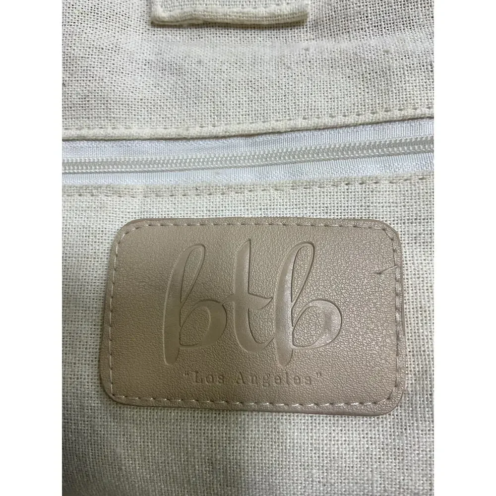 Btb Los Angeles Woven Natural Uma Tote